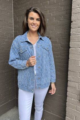 Jas Denim Oversized Diamond