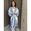 Kimono Santorini Wit/Blauw