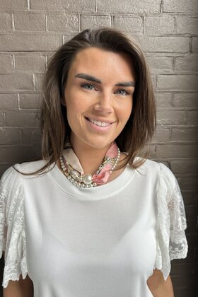 Sjaal Plus Parel Ketting Roze