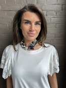 Sjaal Stip Parel Magneet
