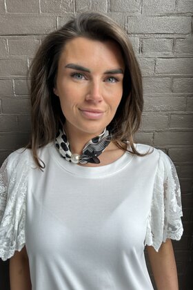 Sjaal Stip Parel Magneet