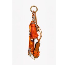 Sleutelhanger Slipper oranje