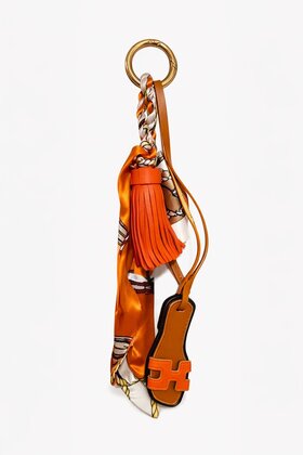 Sleutelhanger Slipper oranje