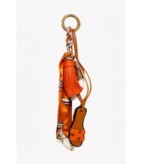 Sleutelhanger Slipper oranje