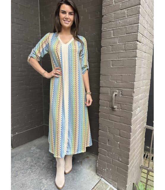 Jurk Retro Blauw