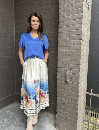 Top Sanne Cobalt Blauw