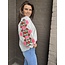 Blouse Roses Wit/Roze