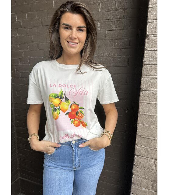 T-shirt La dolce Roze