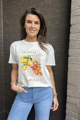T-shirt La dolce beige