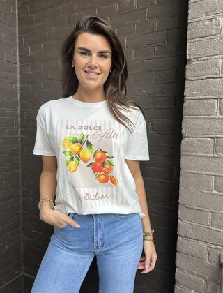 T-shirt La dolce beige