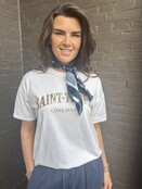 Sjaal Stip Donker Blauw