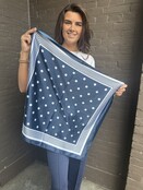 Sjaal Stip Donker Blauw