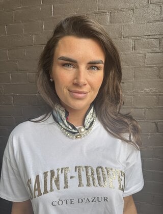 Sjaal Plus Parel Ketting Blauw