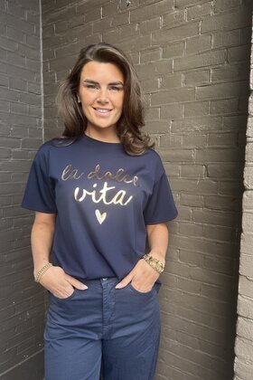 Top Dolce Vita Donker Blauw