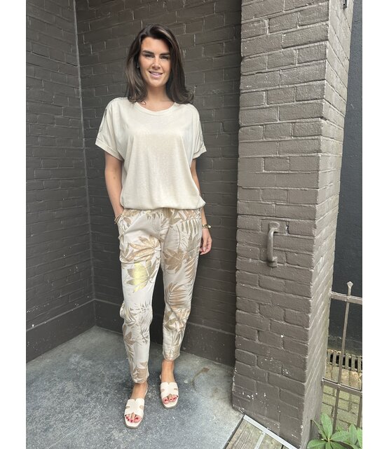 Broek Leaf Beige