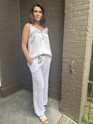 Broek Linnen Wit