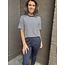 Top Streep Donker Blauw