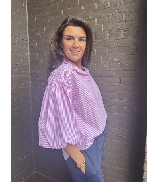 Blouse Paris roze