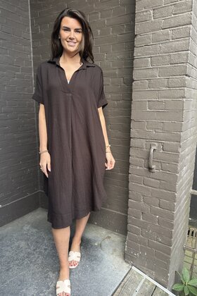 Jurk mariska Bruin