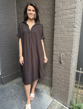 Jurk mariska Bruin