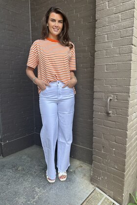 Jeans Wide Leg Wit