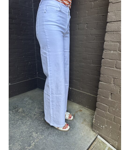 Jeans Wide Leg Wit