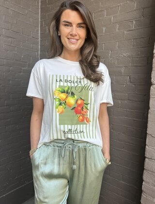T-shirt La Dolce Groen