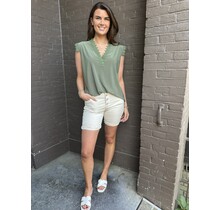Short jeans beige