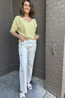 Jeans Citroen Off-white