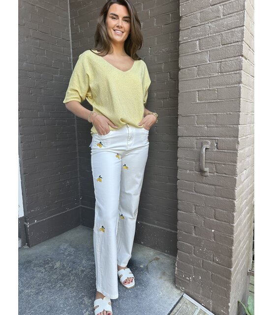 Jeans Citroen Off-white