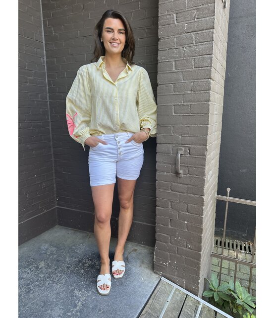 Short jeans wit