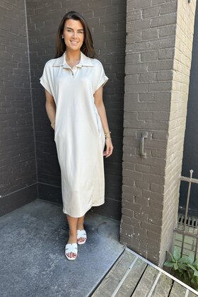 Jurk Monique Beige