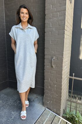 Jurk Monique Grijs