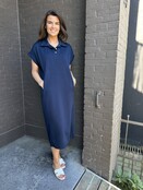 Jurk Monique Donker Blauw