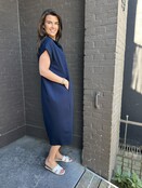 Jurk Monique Donker Blauw