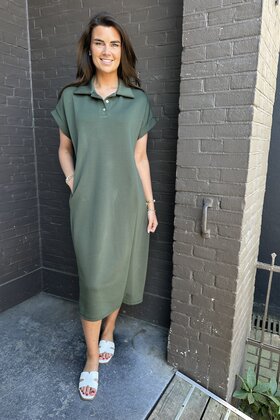 Jurk Monique Groen