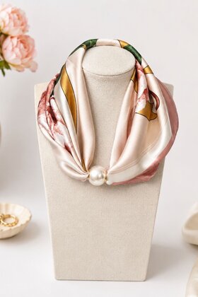 Sjaal Flower Roze