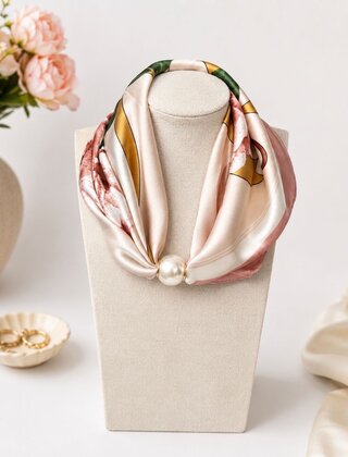 Sjaal Flower Roze