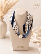 Sjaal Parel Magneet Donkerblauw