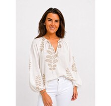 Blouse Ibiza Off-white/goud