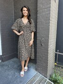 Jurk Panter Camel
