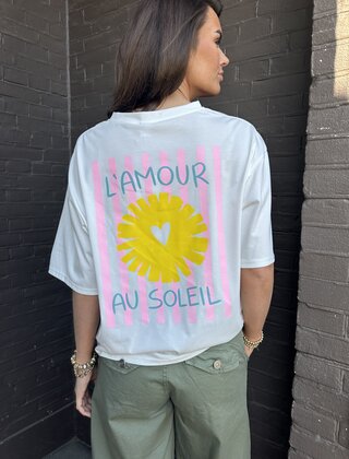 T-shirt Soleil Off-white