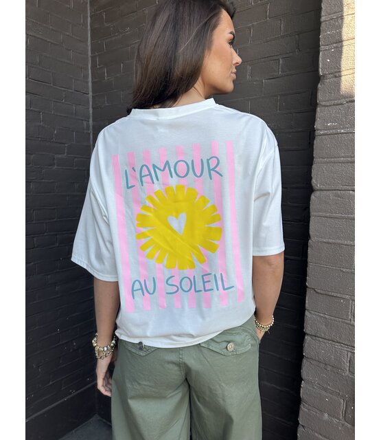 T-shirt Soleil Off-white