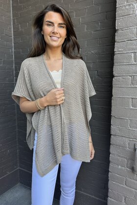 Poncho Summer Taupe