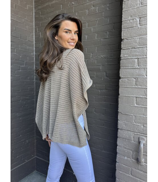 Poncho Summer Taupe