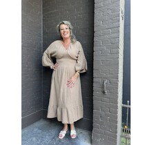 Jurk Wafel Camel