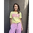 T-shirt Ibiza Geel/Roze