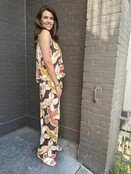 Broek Holiday Print Bruin