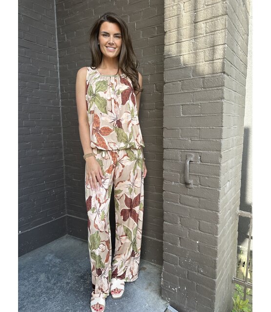 Broek Holiday Print Groen