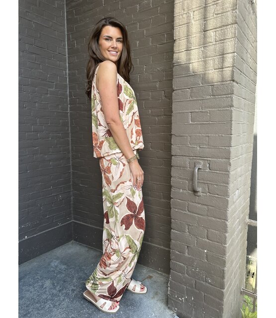 Broek Holiday Print Groen